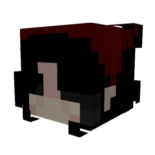 DjSirenn Minecraft avatar head, 3D render