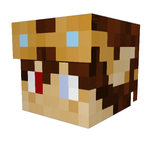 DjSniper201 Minecraft avatar head, 3D render