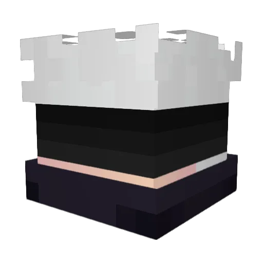 DjTatze Minecraft avatar head, 3D render