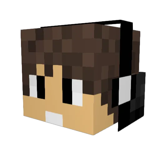 DjTeemox Minecraft avatar head, 3D render