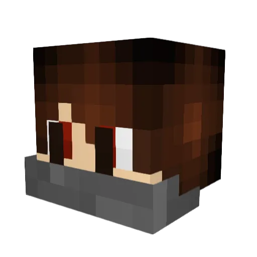 DjToBi78 Minecraft avatar head, 3D render