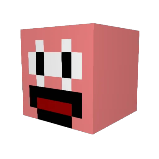 DjTolgaS Minecraft avatar head, 3D render
