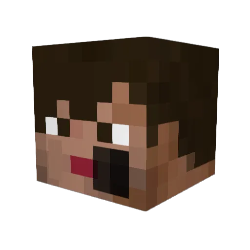 Dj_Molotov Minecraft avatar head, 3D render