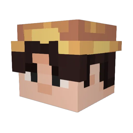 Dj_Pielaszek Minecraft avatar head, 3D render