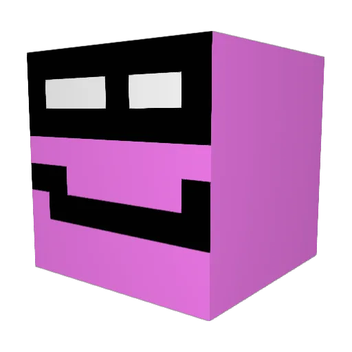 Dj_Qix Minecraft avatar head, 3D render