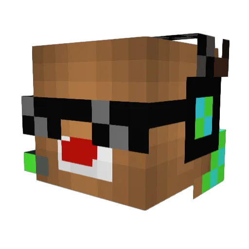 Dj_Reindeer Minecraft avatar head, 3D render