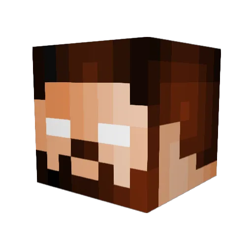 DjafeBL Minecraft avatar head, 3D render