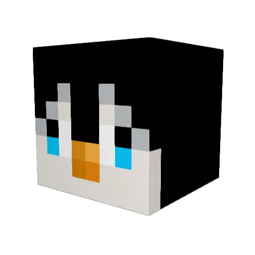 DjaimyYT Minecraft avatar head, 3D render