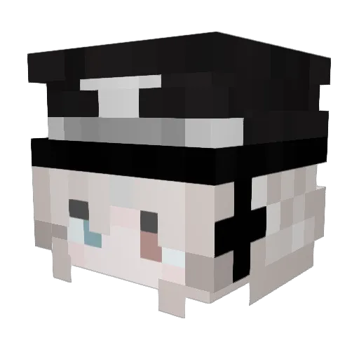 Django474 Minecraft avatar head, 3D render