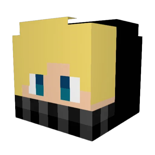 Django627 Minecraft avatar head, 3D render