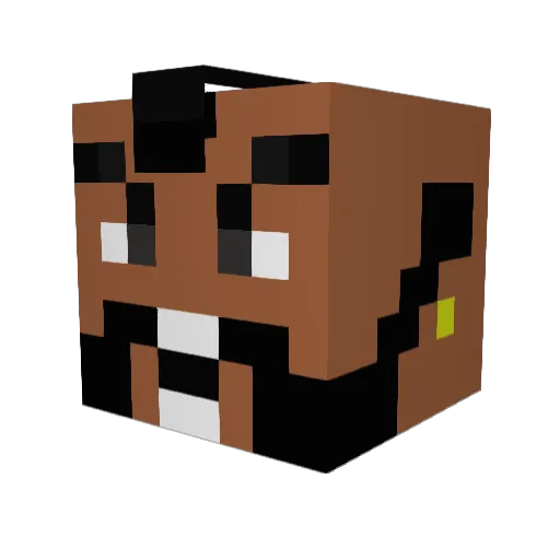 Djangofan69 Minecraft avatar head, 3D render