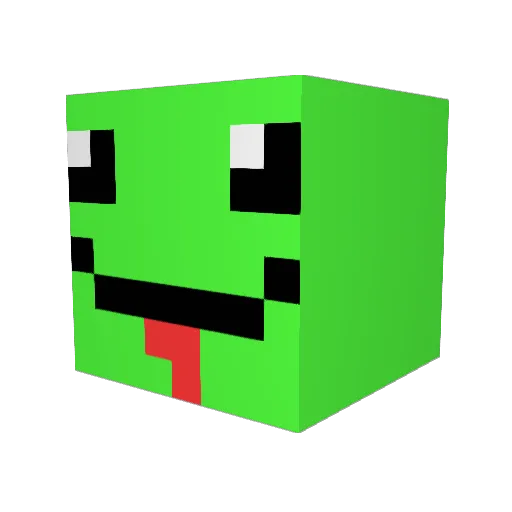 Djankh Minecraft avatar head, 3D render