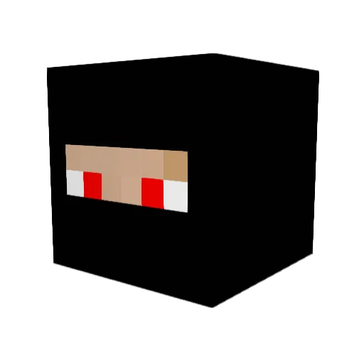 Djbot1225 Minecraft avatar head, 3D render