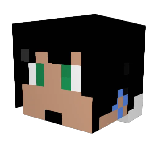 Djbrownboii Minecraft avatar head, 3D render