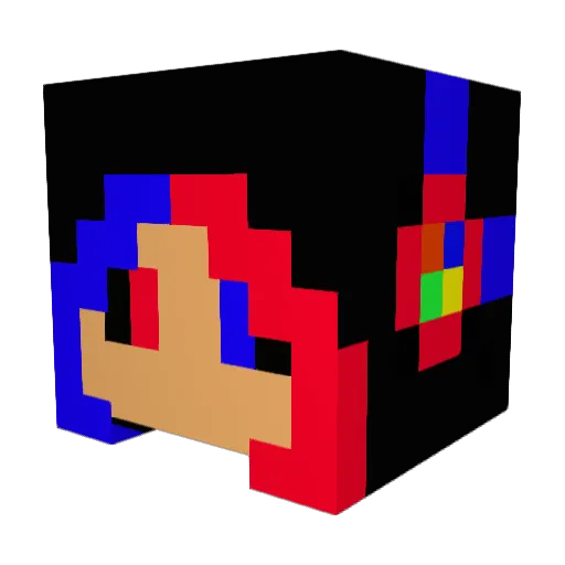 Djhipo3 Minecraft avatar head, 3D render