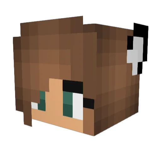 DjinTonik Minecraft avatar head, 3D render