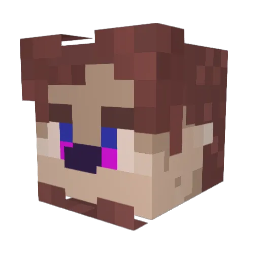 Djin_Arts Minecraft avatar head, 3D render