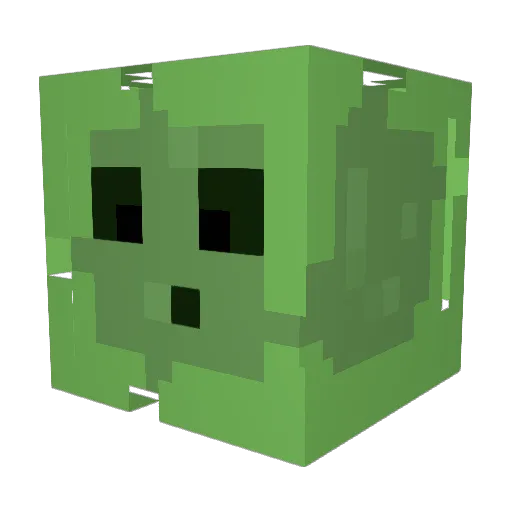 Djits Minecraft avatar head, 3D render