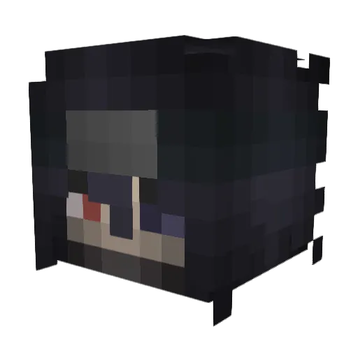 Djitter Minecraft avatar head, 3D render