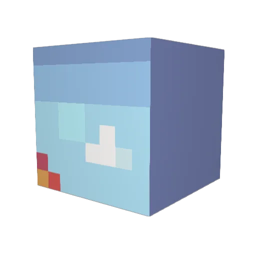 Djjeiwkdb Minecraft avatar head, 3D render