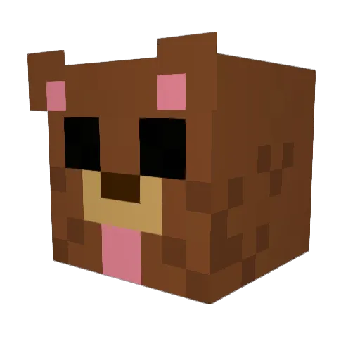 Djmichcio Minecraft avatar head, 3D render