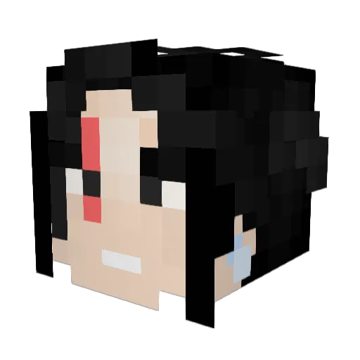 Djmike93 Minecraft avatar head, 3D render