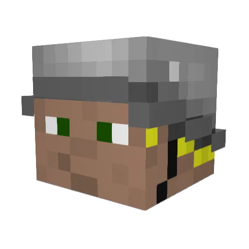 Djoeky_ Minecraft avatar head, 3D render
