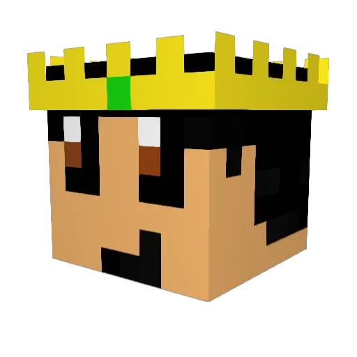 Djoest Minecraft avatar head, 3D render