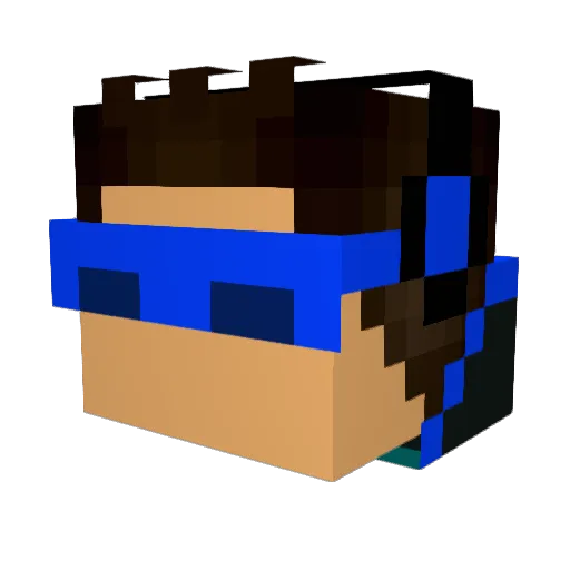 DjonNike Minecraft avatar head, 3D render