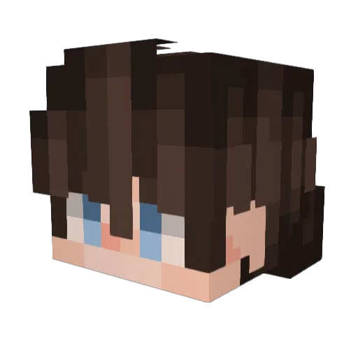 DjowyVB Minecraft avatar head, 3D render