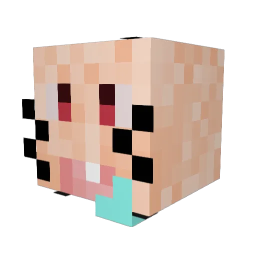 Djpeople53 Minecraft avatar head, 3D render