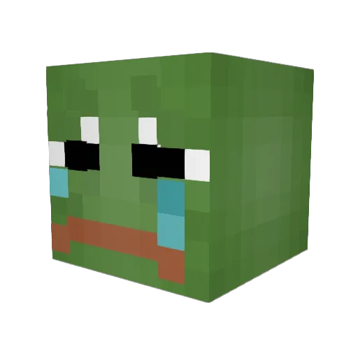 Djule1 Minecraft avatar head, 3D render
