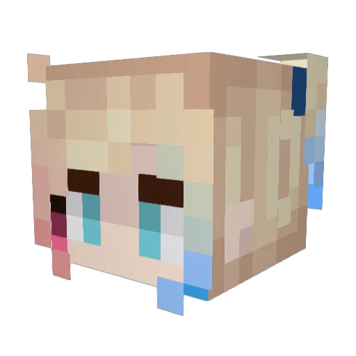 Djumbo01 Minecraft avatar head, 3D render