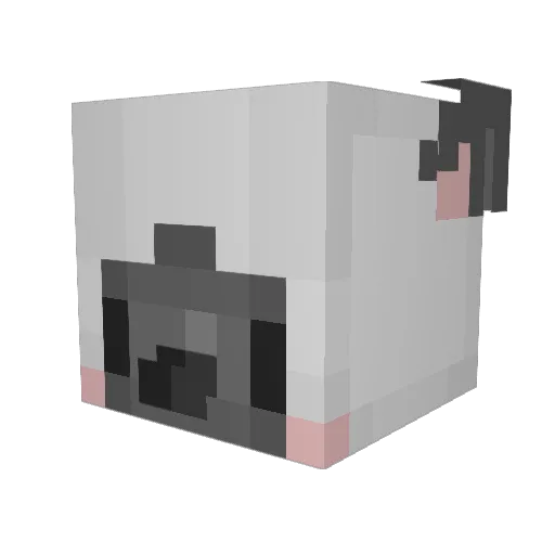 Djumbo2 Minecraft avatar head, 3D render