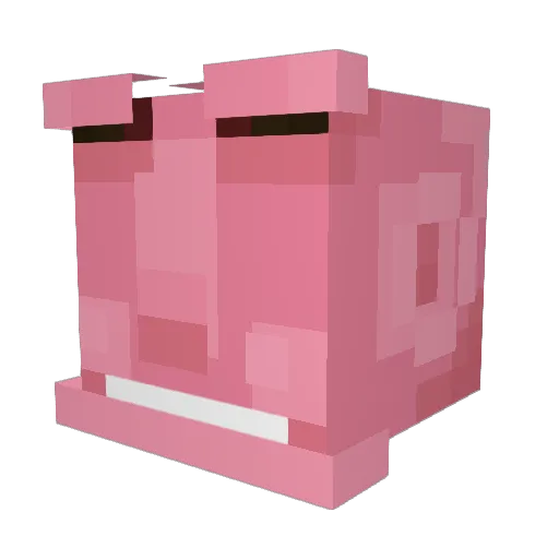 DkFull Minecraft avatar head, 3D render