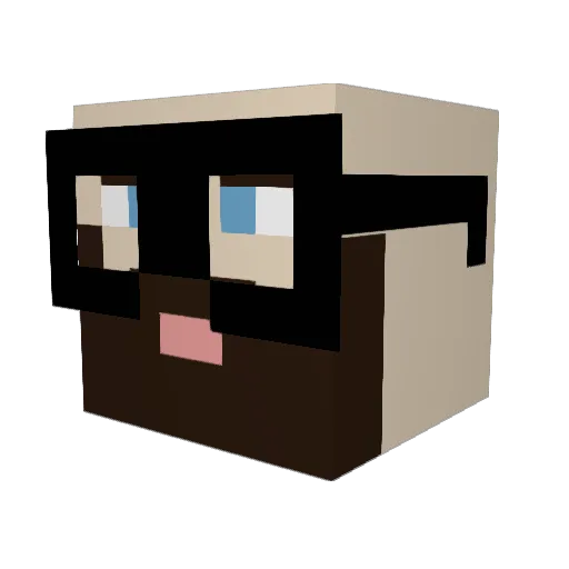 DkLEO_The_Lion Minecraft avatar head, 3D render
