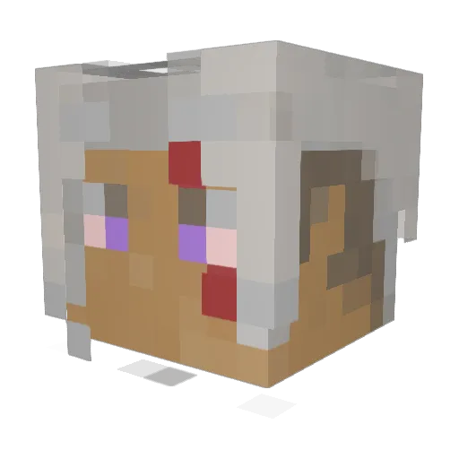 DkSen Minecraft avatar head, 3D render