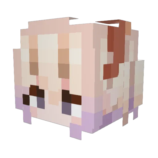Dk_Song_ Minecraft avatar head, 3D render
