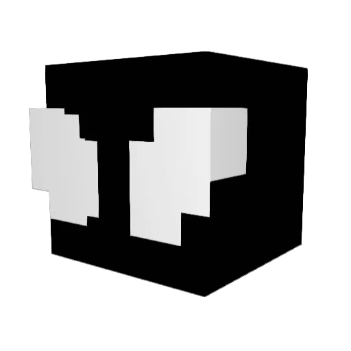 Dkha3 Minecraft avatar head, 3D render