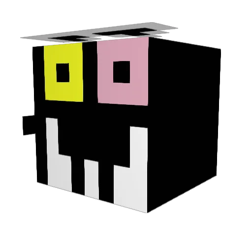 Dkioa1Java Minecraft avatar head, 3D render