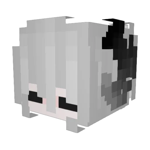Dkriss Minecraft avatar head, 3D render