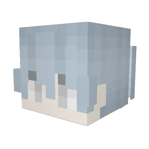 DlFFERENTDAY Minecraft avatar head, 3D render