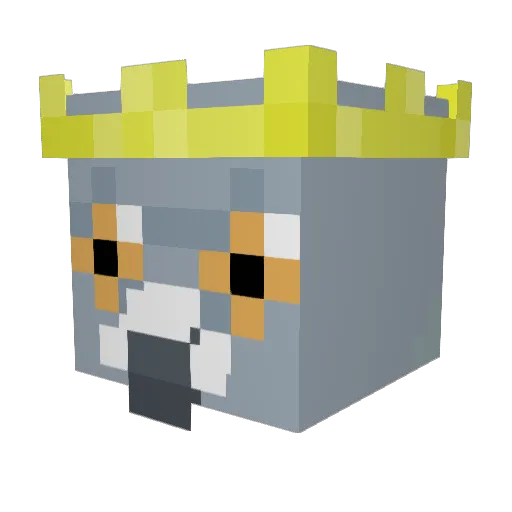 DlRTYPlGEON Minecraft avatar head, 3D render