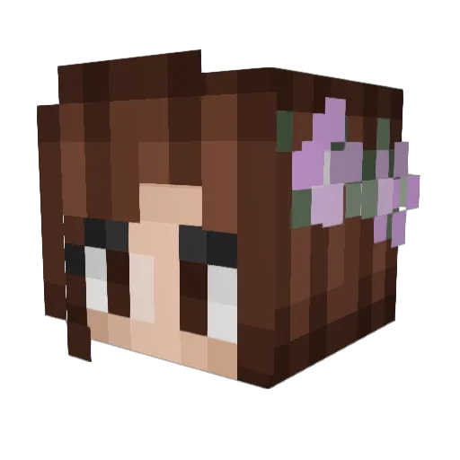 DlSGRACE Minecraft avatar head, 3D render