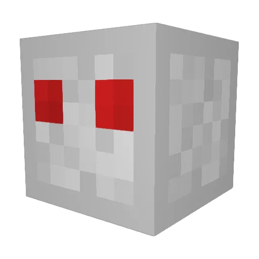 Dlachego Minecraft avatar head, 3D render