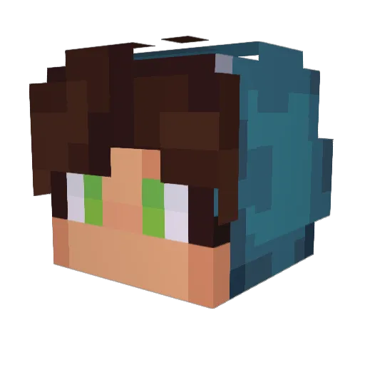 Dlark56 Minecraft avatar head, 3D render