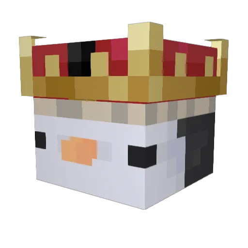 Dlishus10 Minecraft avatar head, 3D render