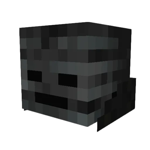 Dlllds Minecraft avatar head, 3D render
