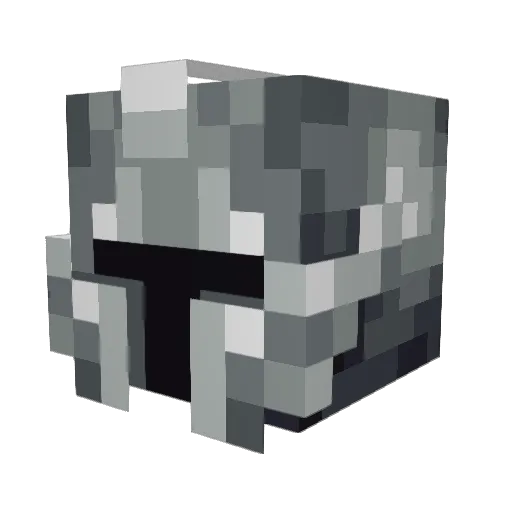 Dllup Minecraft avatar head, 3D render