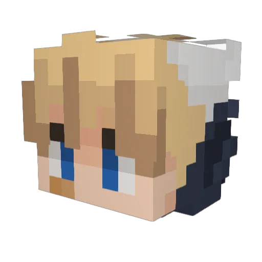 Dlopez11 Minecraft avatar head, 3D render